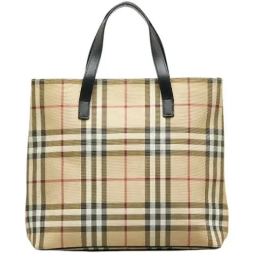 Pre-owned Tote Bags, female, , Size: ONE SIZE Pre-owned Canvas handbags - Burberry Vintage - Modalova