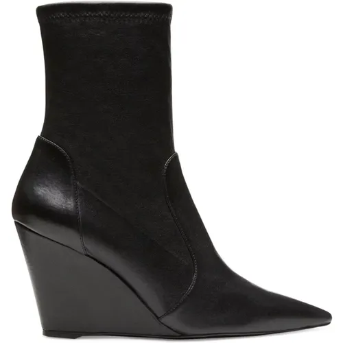 Erhöhen Sie Ihren Stil mit Wedge 85 Sock Bootie , Damen, Größe: 36 EU - Stuart Weitzman - Modalova