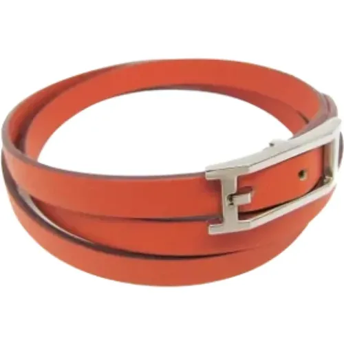 Pre-owned Jewellery, female, , Size: ONE SIZE Pre-owned Leather bracelets - Hermès Vintage - Modalova