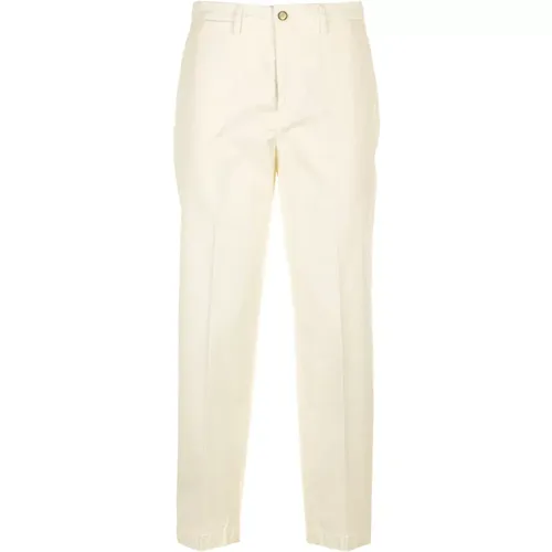 Chinos, female, , Size: XS Cream Trousers 1949 Pantalone - Briglia - Modalova