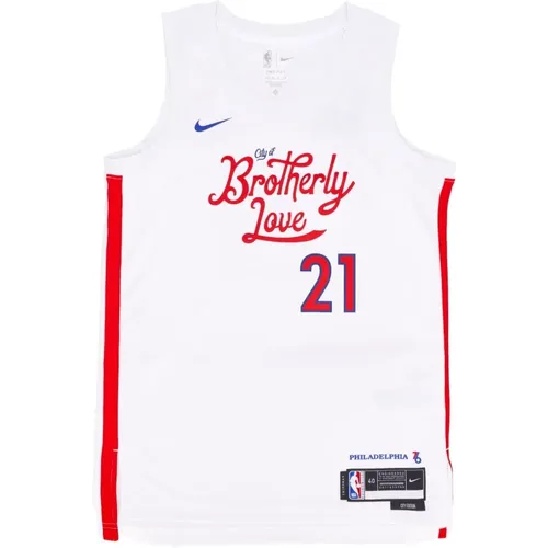 City Edition Basketball Tank Top Joel Embiid , male, Sizes: S, M, XL, XS - Nike - Modalova