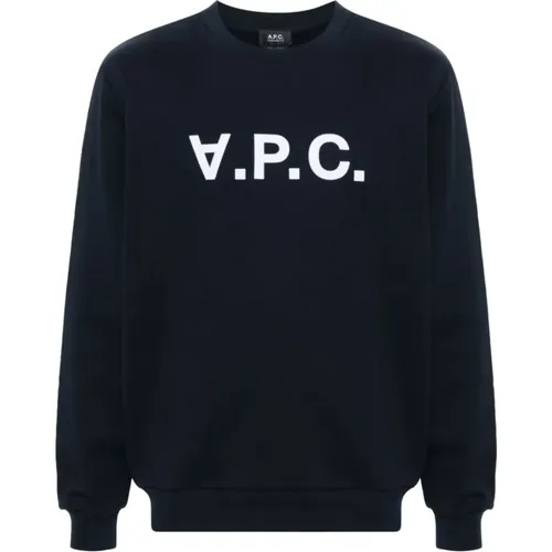 Blauer Pullover für Männer , Herren, Größe: L - A.P.C. - Modalova