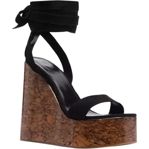 Wedge Sandals Marble Brown , female, Sizes: 7 UK, 8 UK, 5 UK - Haus OF Honey - Modalova