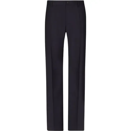 Straight Trousers, male, , Size: L Dark Bell Bottom Pants - Dolce & Gabbana - Modalova