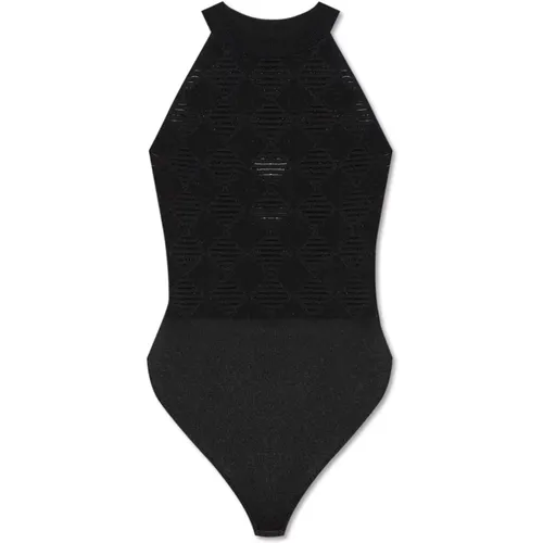 Body, female, , Size: XS Bodysuit with geometric pattern - Balmain - Modalova