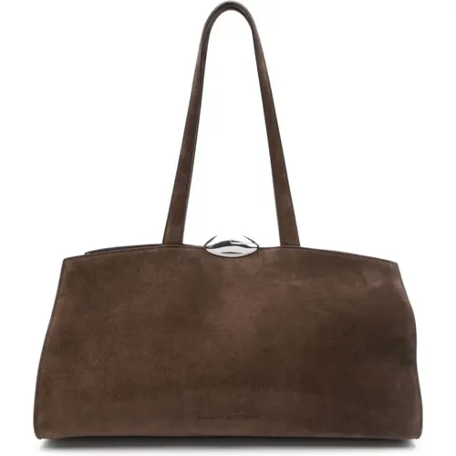 Suede Shoulder Bag with Accessories , female, Sizes: ONE SIZE - Benedetta Bruzziches - Modalova