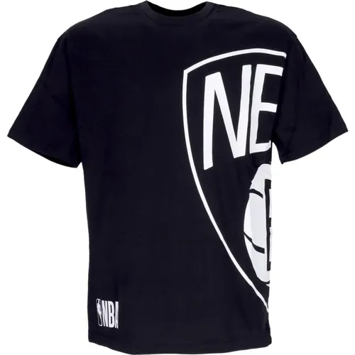 T-Shirts, male, , Size: 2XL Brooklyn Nets Logo Oversized Tee /White - new era - Modalova