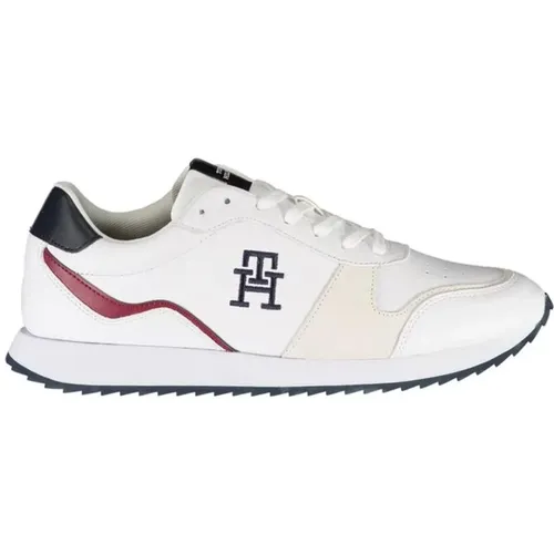 Bestickter Lace-Up Sports Sneaker , Herren, Größe: 40 EU - Tommy Hilfiger - Modalova