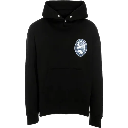 Oversize Hoodie with Tiger Patch , male, Sizes: XL - Kenzo - Modalova