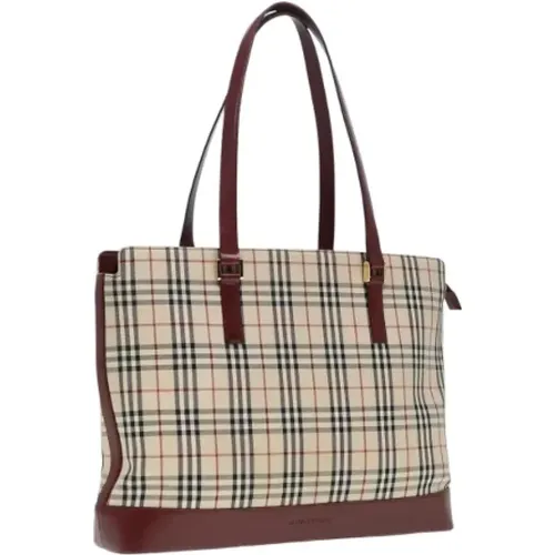 Pre-owned Tote Bags, female, , Size: ONE SIZE Pre-owned Canvas handbags - Burberry Vintage - Modalova