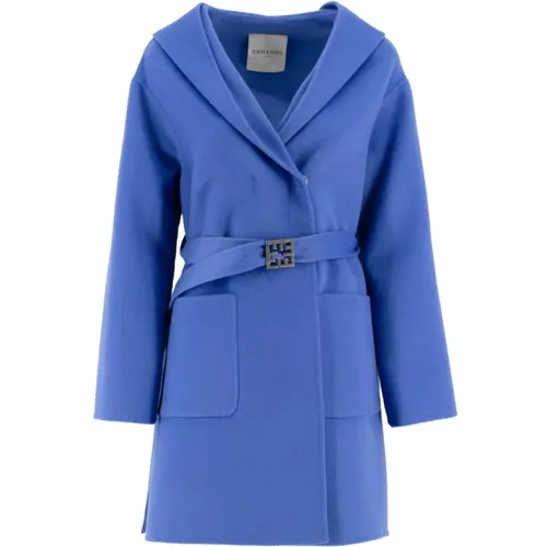 Single-Breasted Coats , female, Sizes: S, M - Ermanno Scervino - Modalova