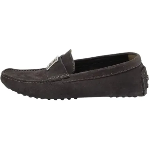 Pre-owned Flats, male, , Size: 7 US Pre-owned Suede flats - Fendi Vintage - Modalova