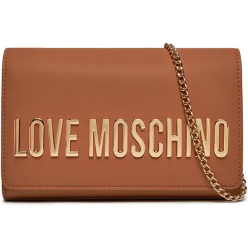 Camel Shoulder Bag , female, Sizes: ONE SIZE - Love Moschino - Modalova