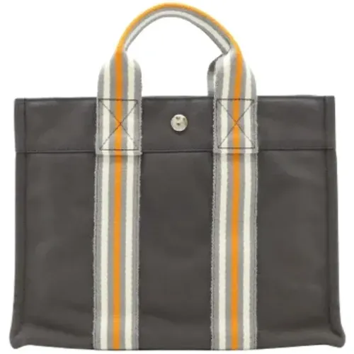 Pre-owned Tote Bags, female, , Size: ONE SIZE Pre-owned Canvas handbags - Hermès Vintage - Modalova