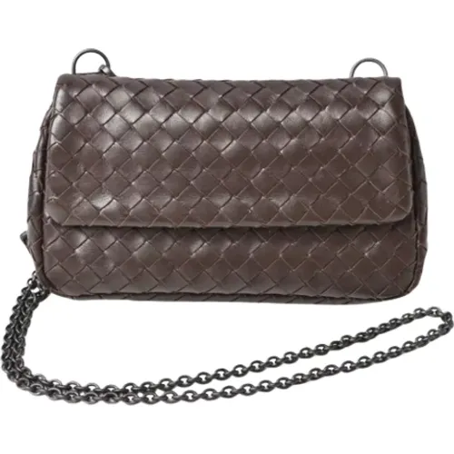 Pre-owned Cross Body Bags, female, , Size: ONE SIZE Pre-owned Leather crossbody-bags - Bottega Veneta Vintage - Modalova