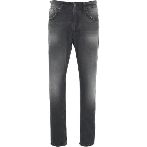 Italienische Jeans mit Logo-Applikation , Herren, Größe: W30 - Dondup - Modalova