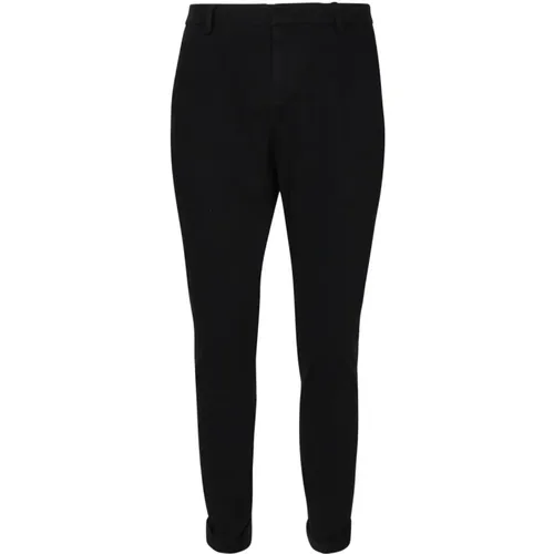 Schwarze Slim Chino Hose,Schwarze Herrenhose - Dondup - Modalova