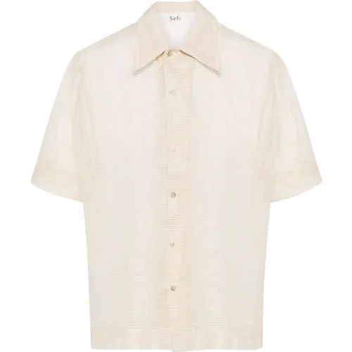Lightweight Cotton Knit Shirt , male, Sizes: M, XL, L - Séfr - Modalova