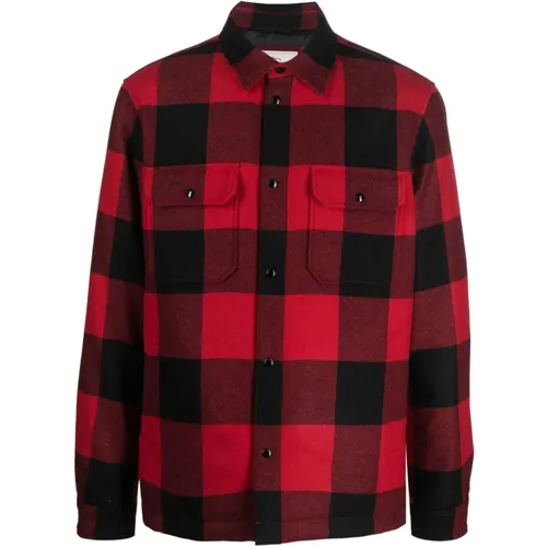 Casual Checkered Shirt , male, Sizes: XL, L - Woolrich - Modalova