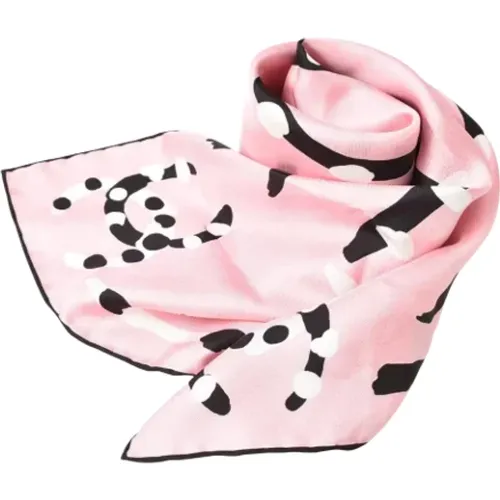 Pre-owned Scarves, female, , Size: ONE SIZE Pre-owned Canvas scarves - Chanel Vintage - Modalova