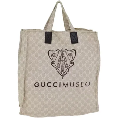 Pre-owned Tote Bags, female, , Size: ONE SIZE Pre-owned Canvas totes - Gucci Vintage - Modalova