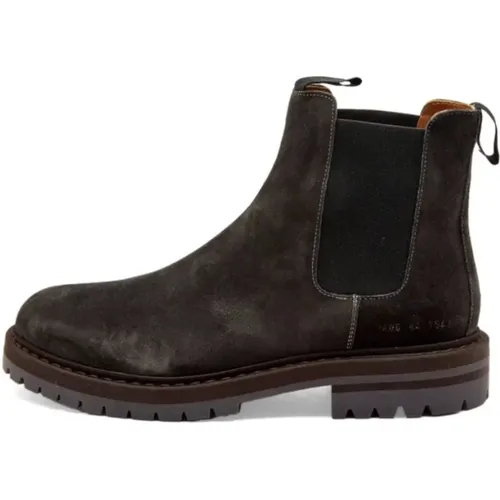 Schwarzer Wildleder Chelsea Stiefel , Herren, Größe: 41 EU - Common Projects - Modalova