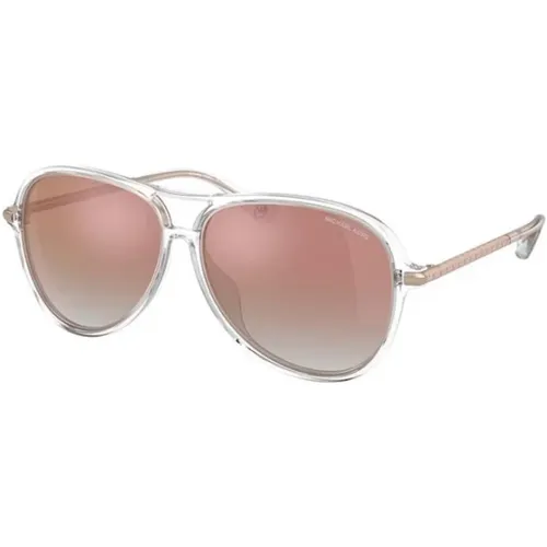 Transparent Frame Sunglasses , unisex, Sizes: 58 MM - Michael Kors - Modalova