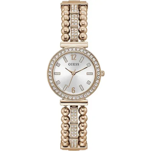 Elegant Rose Gold Stainless Steel Watch , female, Sizes: ONE SIZE - Guess - Modalova