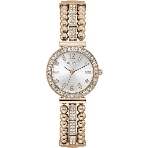 Watches, female, , Size: ONE SIZE Elegant Rose Gold Stainless Steel Watch - Guess - Modalova