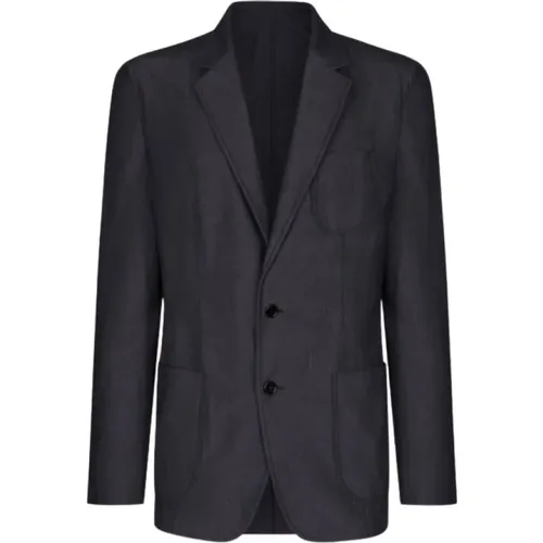 Blazers, male, , Size: XL Stylish Patch-Pockets Blazer - Dolce & Gabbana - Modalova