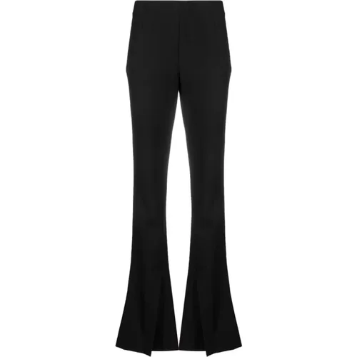 Slim Cut Trousers with Front Slit , female, Sizes: S, XS - Ambush - Modalova
