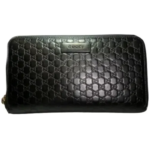 Pre-owned Wallets, female, , Size: ONE SIZE Pre-owned Leather wallets - Gucci Vintage - Modalova