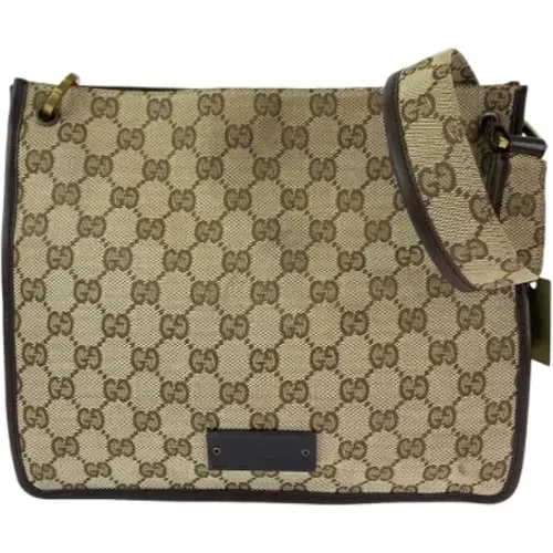 Pre-owned Cross Body Bags, female, , Size: ONE SIZE Pre-owned Canvas crossbody-bags - Gucci Vintage - Modalova