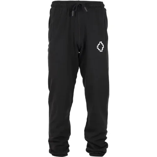 Sweatpants, male, , Size: M Elastic Waist Sweatpants - Marcelo Burlon - Modalova