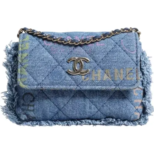 Pre-owned Shoulder Bags, female, , Size: ONE SIZE Pre-owned Denim chanel-bags - Chanel Vintage - Modalova