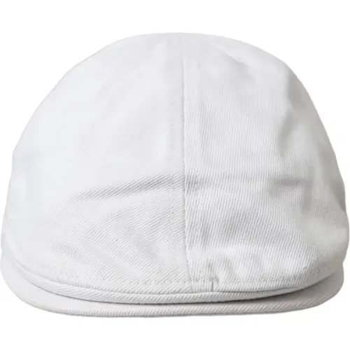 Cotton Newsboy Cap Stylish Fashionable , male, Sizes: 58 CM - Dolce & Gabbana - Modalova