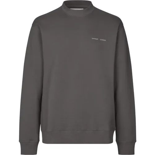 Bio-Baumwolle Crew Neck Pullover , Herren, Größe: L - Samsøe Samsøe - Modalova