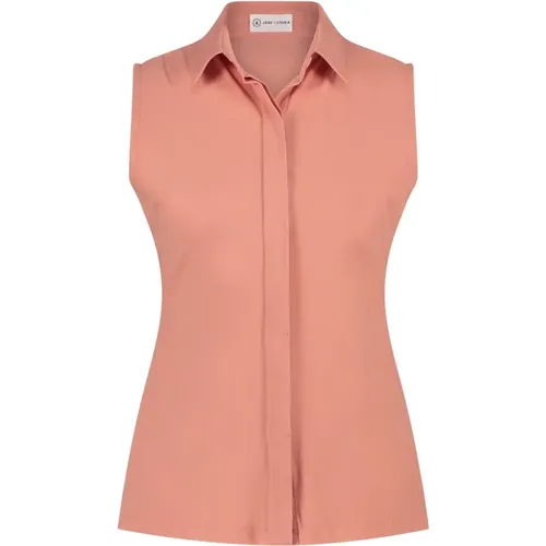 Vielseitige ärmellose Bluse | Apricot , Damen, Größe: S - Jane Lushka - Modalova