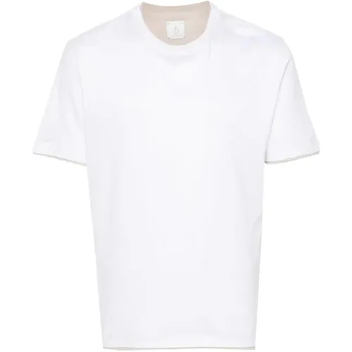 T-Shirt Girocollo , male, Sizes: L - Eleventy - Modalova