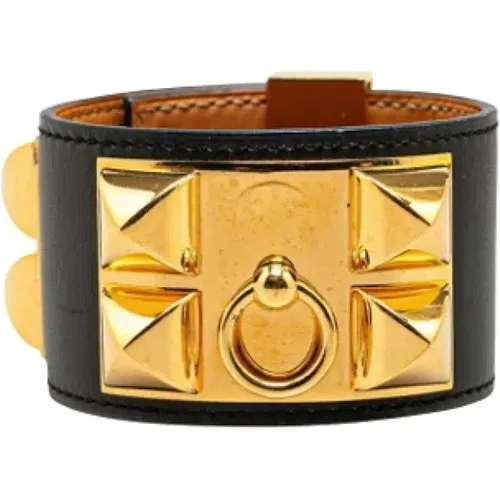 Pre-owned Jewellery, female, , Size: ONE SIZE Pre-owned Leather bracelets - Hermès Vintage - Modalova