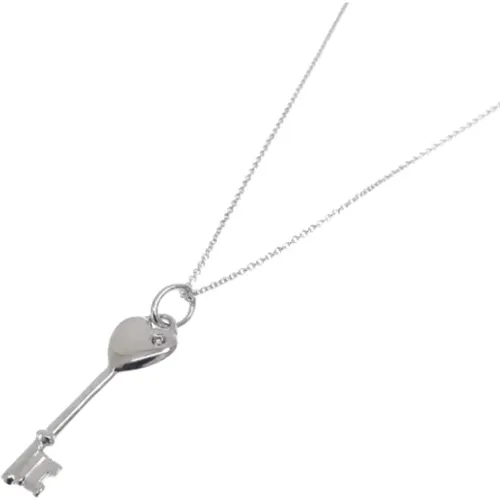 Pre-owned Jewellery, female, , Size: ONE SIZE Pre-owned Silver necklaces - Tiffany & Co. Pre-owned - Modalova