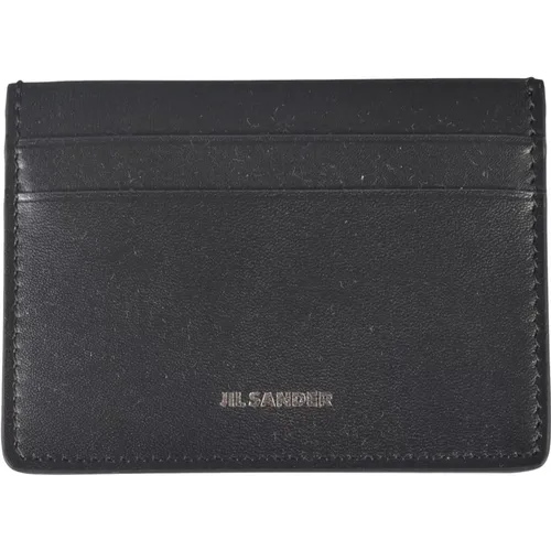 Leather Cardholder Wallet , male, Sizes: ONE SIZE - Jil Sander - Modalova