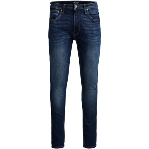 Blaue abgenutzte Jeans für Männer , Herren, Größe: W33 L32 - jack & jones - Modalova
