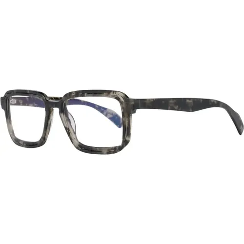 Glasses, male, , Size: ONE SIZE Men's Blue-Filter Optical Frames - Yohji Yamamoto - Modalova