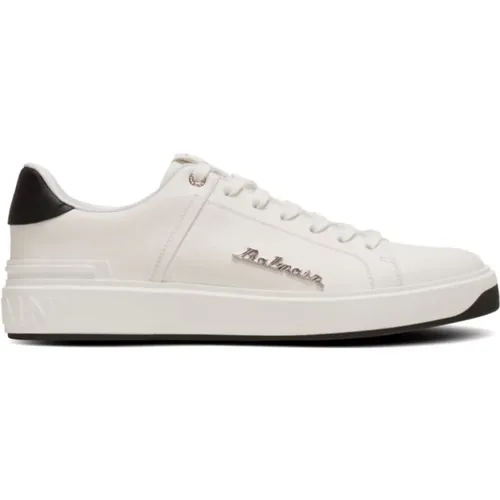 Black Sneakers for Men Aw24 , male, Sizes: 7 UK, 11 UK - Balmain - Modalova