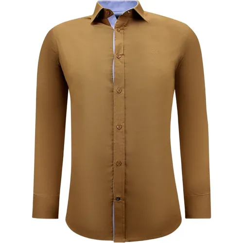 Business blouse for men - Long-sleeved slim shirt with mesh. , male, Sizes: 2XL, L, S, M, XL - Gentile Bellini - Modalova