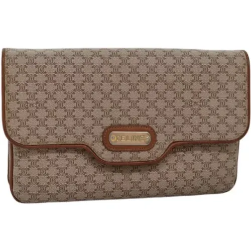 Pre-owned Clutches, female, , Size: ONE SIZE Pre-owned Canvas clutches - Celine Vintage - Modalova