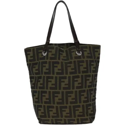 Pre-owned Tote Bags, female, , Size: ONE SIZE Pre-owned Canvas fendi-bags - Fendi Vintage - Modalova