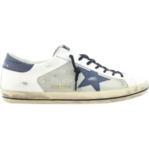 Sneakers, male, , Size: 7 US Super-Star Lizard Print Sneakers - Golden Goose - Modalova