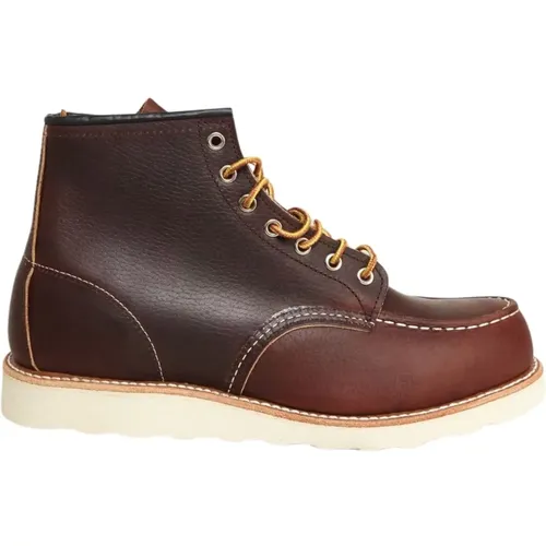 Leder Moc Toe Stiefel , Herren, Größe: 43 1/2 EU - Red Wing Shoes - Modalova